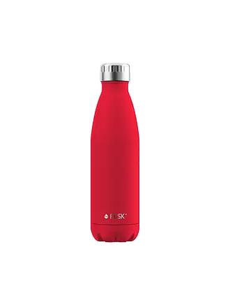 FLSK | Bouteille isotherme - Bouteille thermos 0,5l acier inoxydable noir | rot